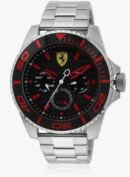 Scuderia FerrariXx Kers 830311 Silver/Black Analog Watch